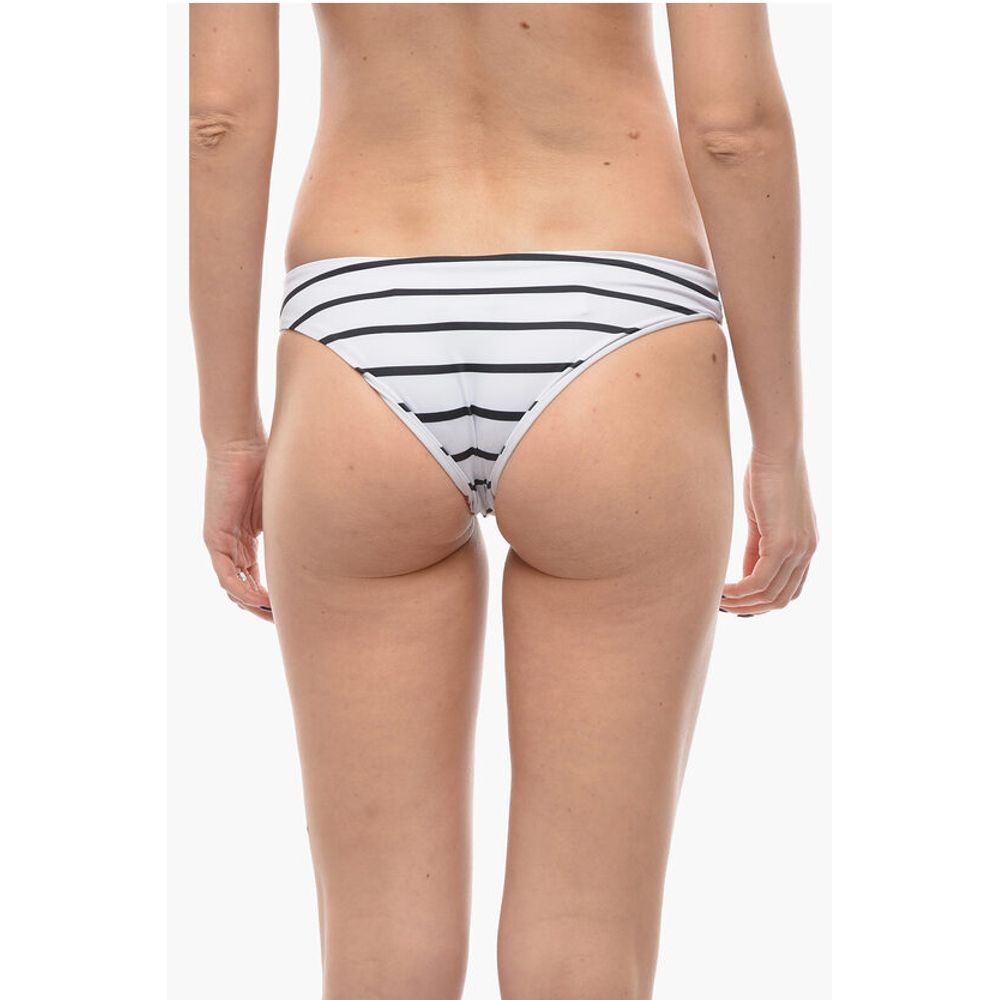 Karl Lagerfeld Two-Tone Awning Striped Bikini Bottom - Image 3