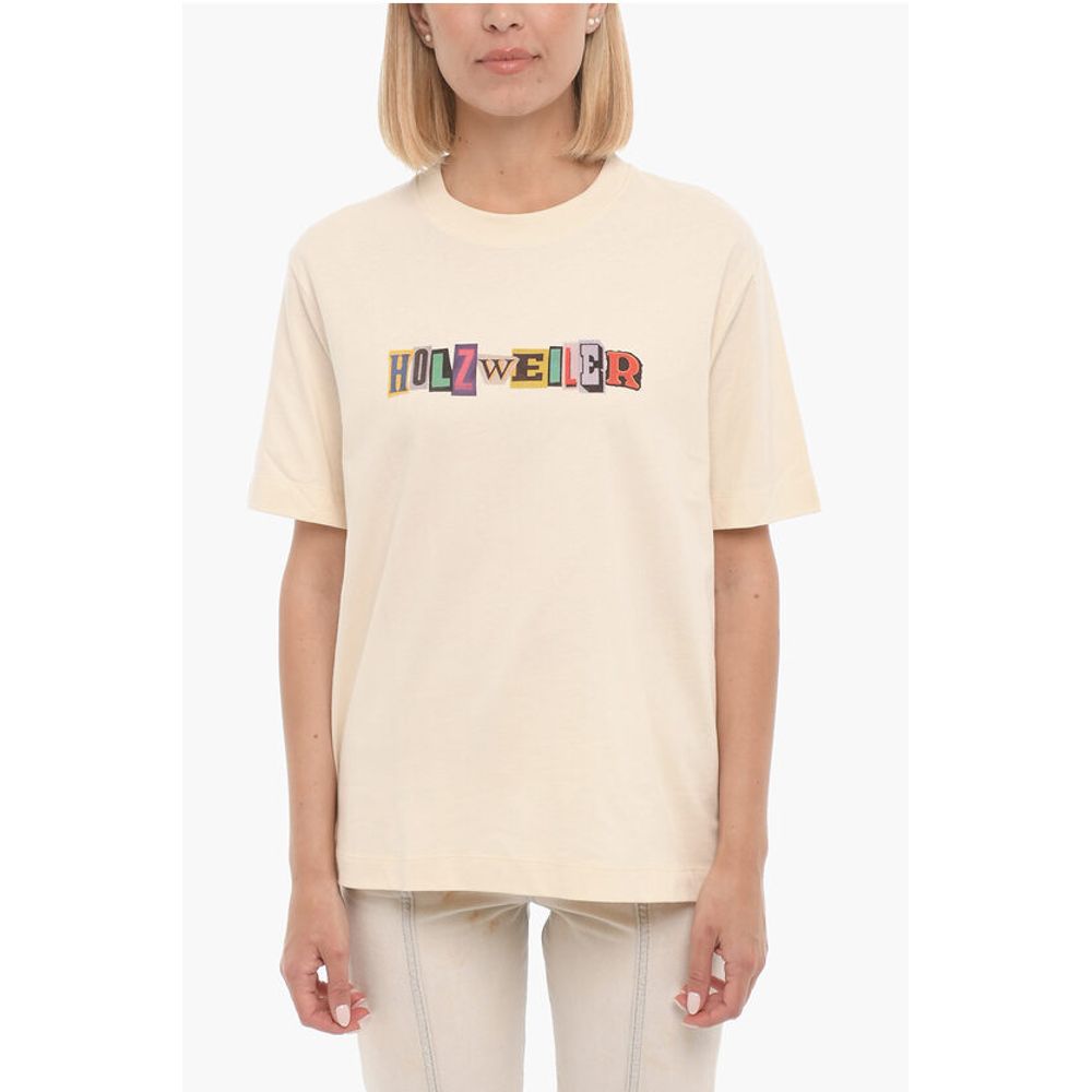 Holzweiler Logo Printed KJERAG Crew-neck T-Shirt with Printed Logo