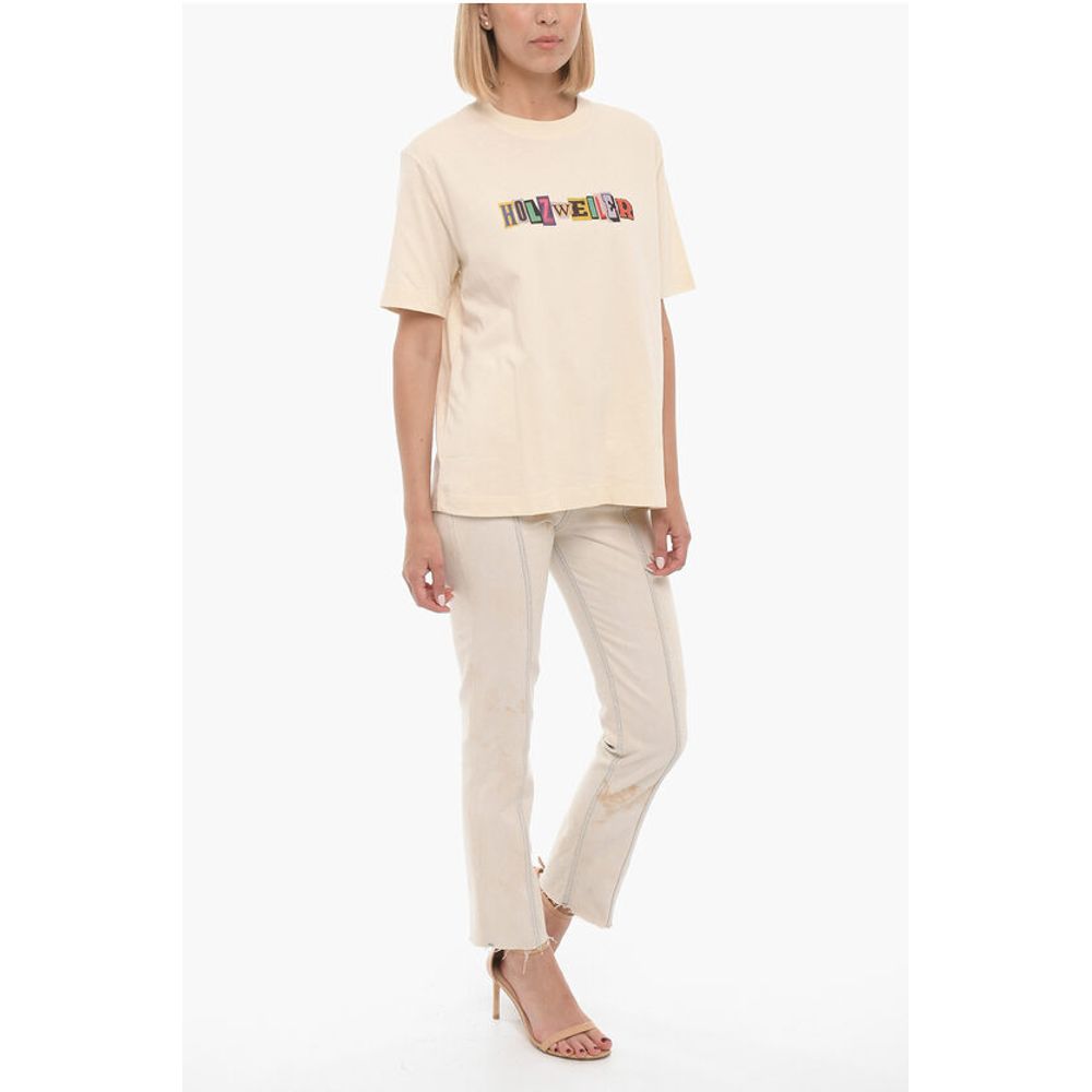 Holzweiler Logo Printed KJERAG Crew-neck T-Shirt with Printed Logo - Image 4