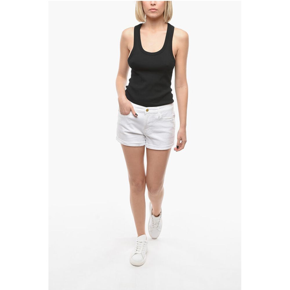 Frame Cuffed Hem LECUTOFF Shorts with golden Button - Image 4