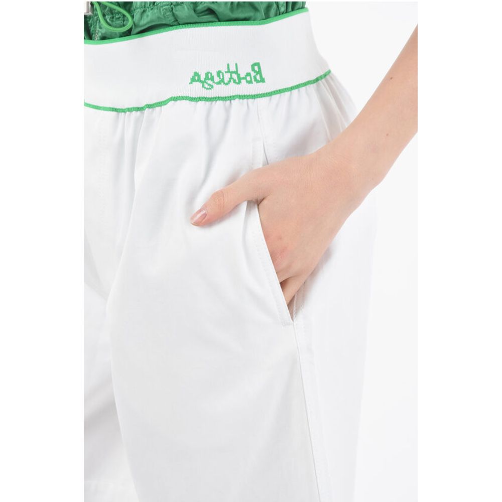 Bottega Veneta Logoed Sanded Cotton Shorts wih Elastic Waist - Image 3