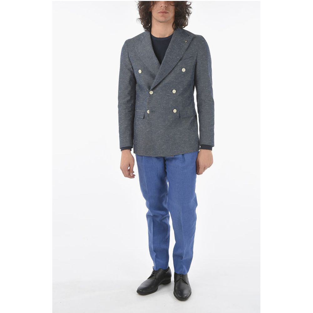Corneliani CC COLLECTION peak lapel REWARD double-breasted blazer with - Image 4