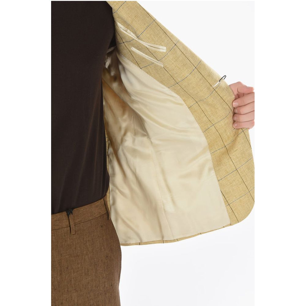 Corneliani CC COLLECTION Windowpane Check RIGHT Flap Pocket 2-button Bl - Image 5