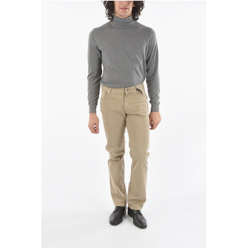Corneliani ID Stretch Cotton LAZISE 5-Pocket Pants - Image 4