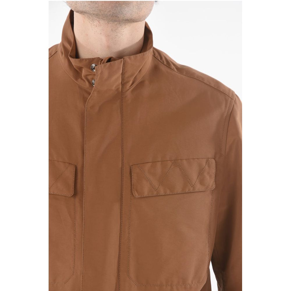 Corneliani Cotton Blend WALT Utility Jacket with Hidden Closure - Image 3