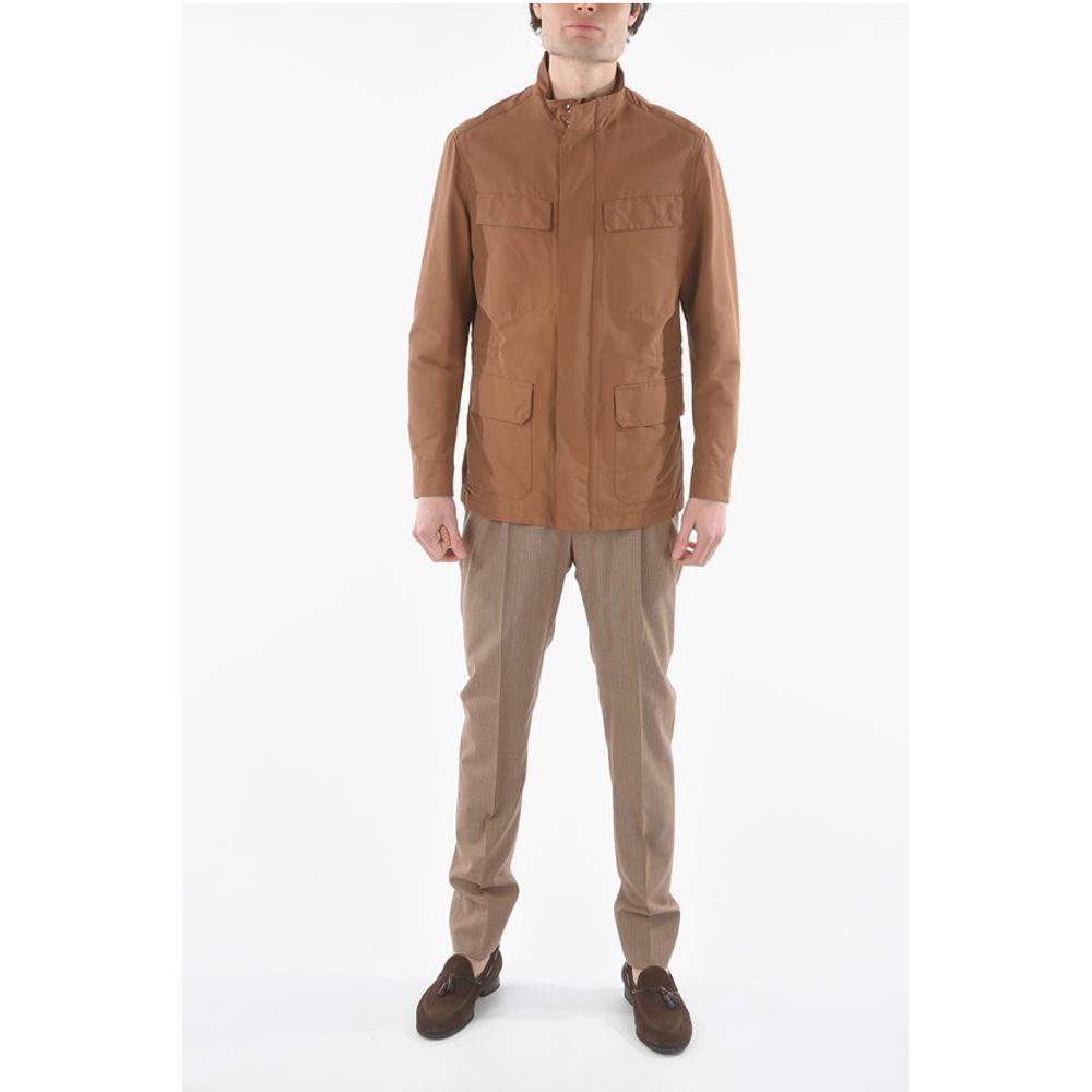 Corneliani Cotton Blend WALT Utility Jacket with Hidden Closure - Image 4