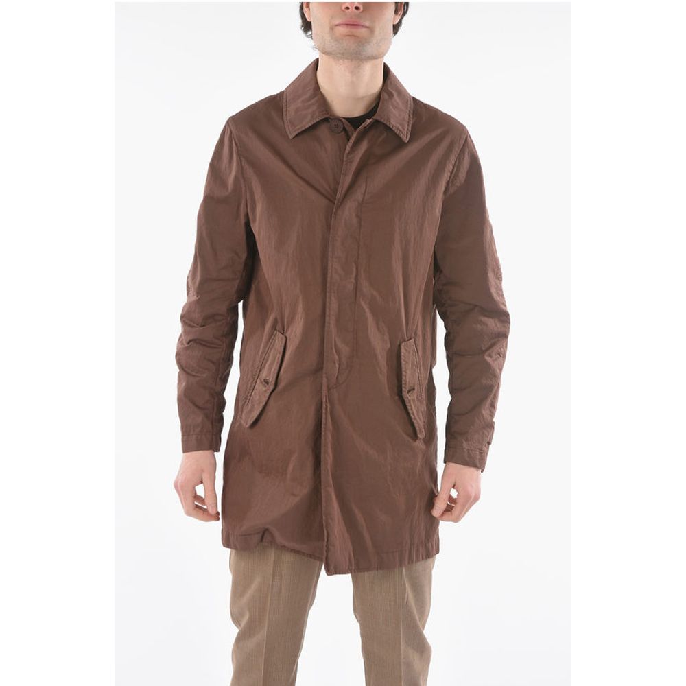 Corneliani CC COLLECTION O.WEAR hidden closure balmacaan coat