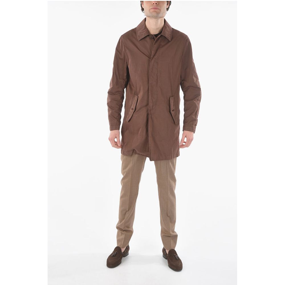 Corneliani CC COLLECTION O.WEAR hidden closure balmacaan coat - Image 4