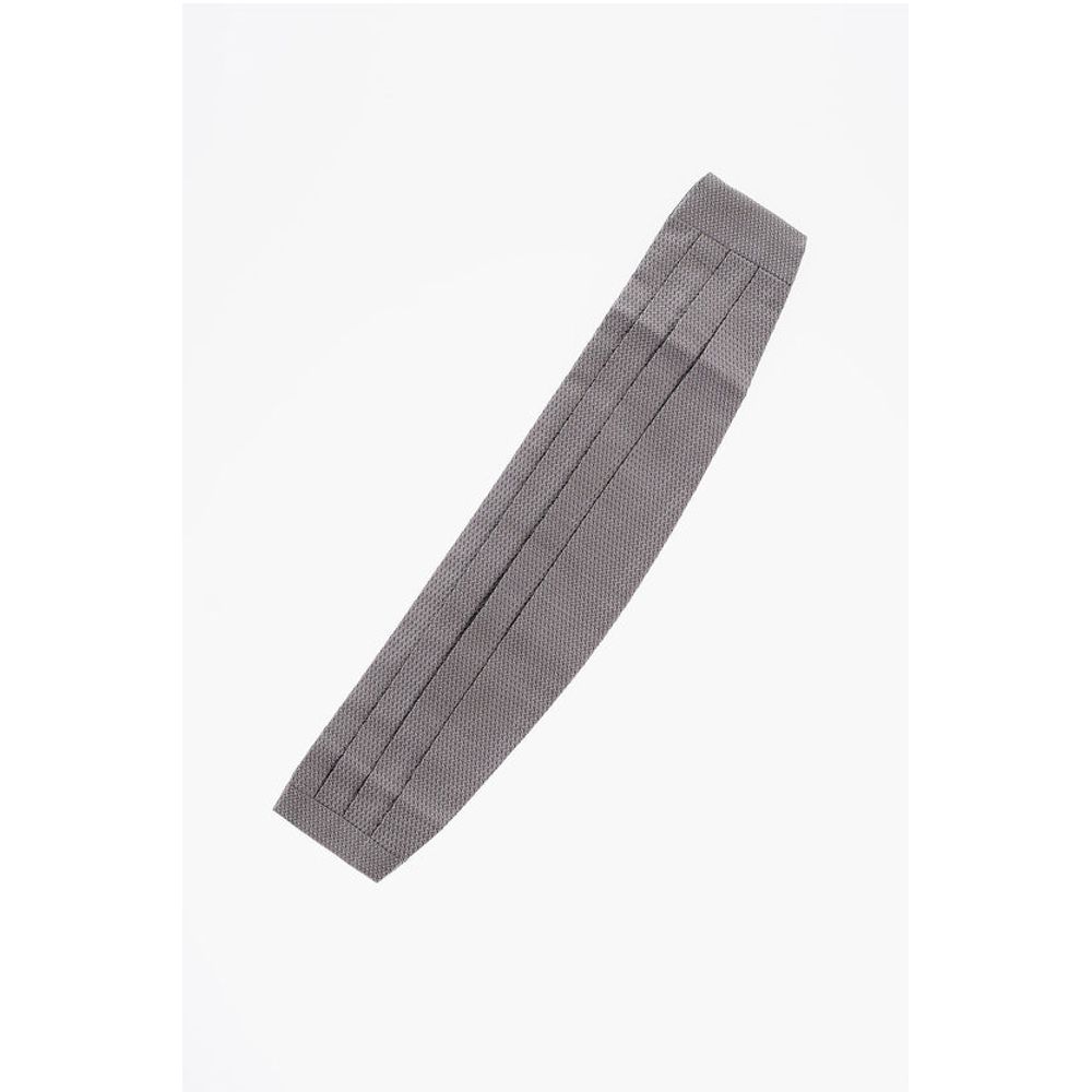 Corneliani Patterned Silk Cummerbund - Image 4