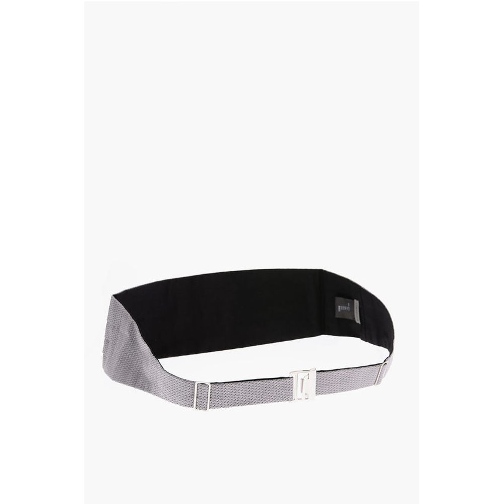 Corneliani Patterned Silk Cummerbund - Image 7