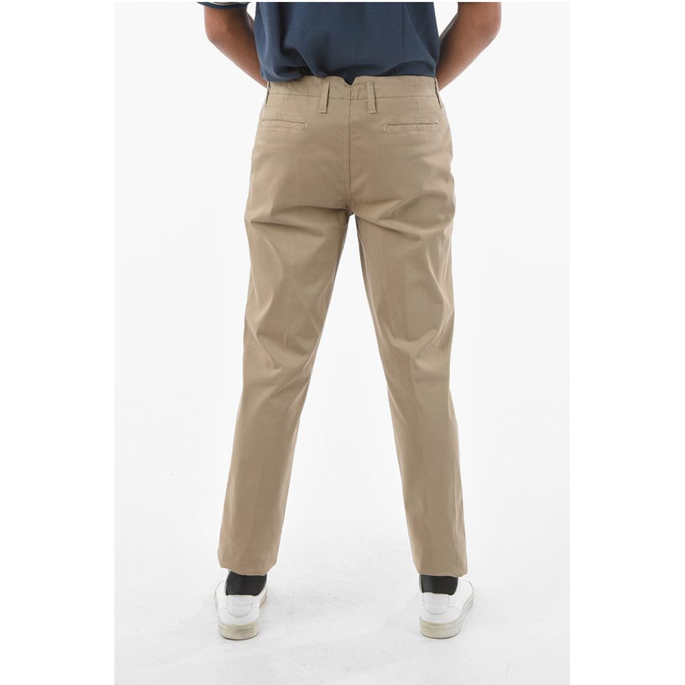 Corneliani ID Solid Color Stretch Cotton Chino Pants - Image 2