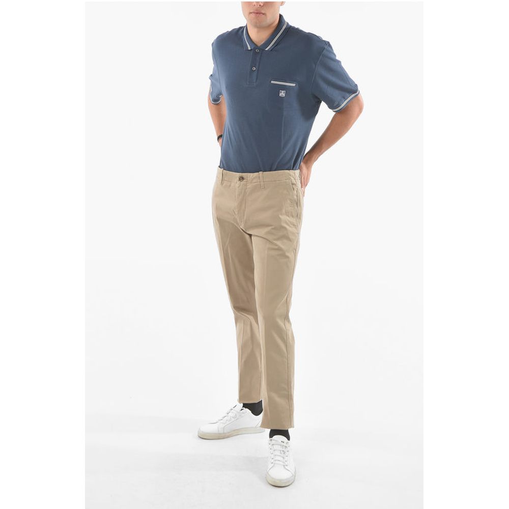 Corneliani ID Solid Color Stretch Cotton Chino Pants - Image 4
