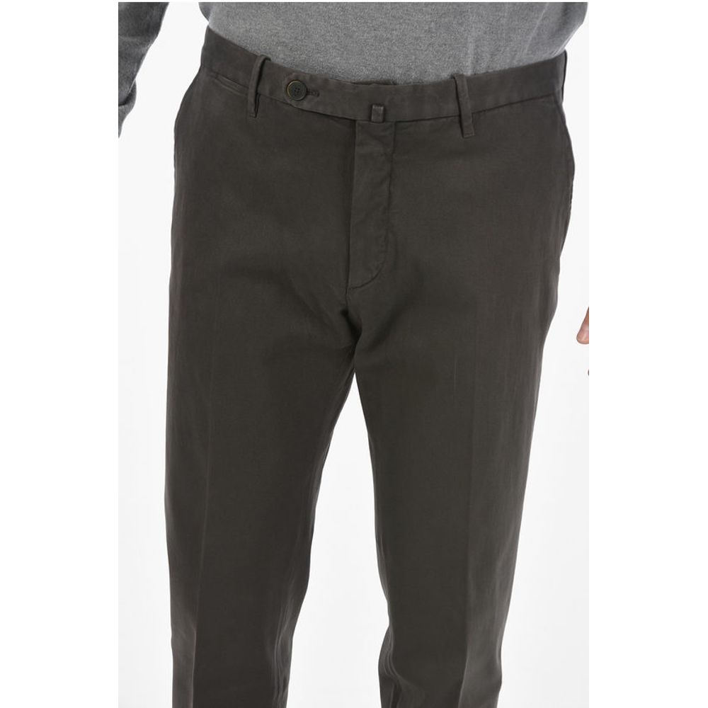 Corneliani ID Belt Loops Stretch Cotton Chino Pants - Image 3