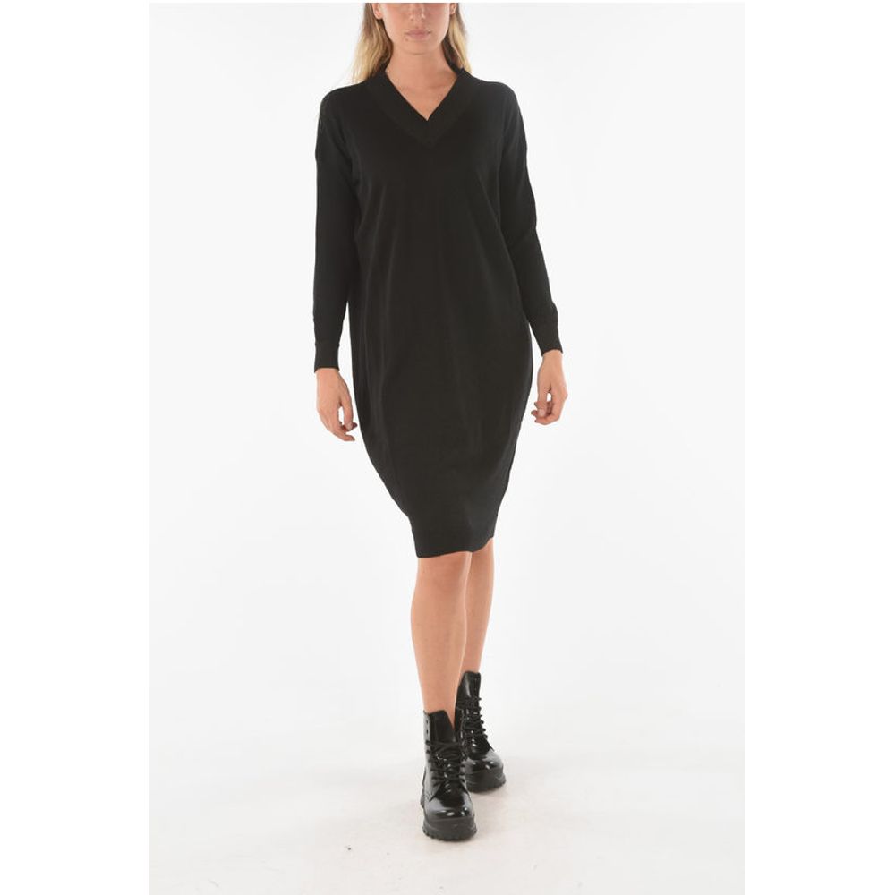 Ixos Knitted SWAPS Midi Dress with V Neckline