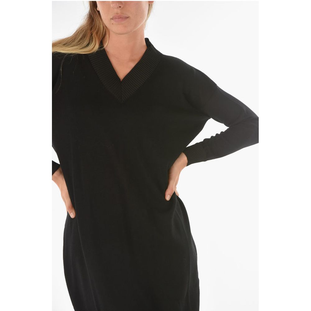 Ixos Knitted SWAPS Midi Dress with V Neckline - Image 3