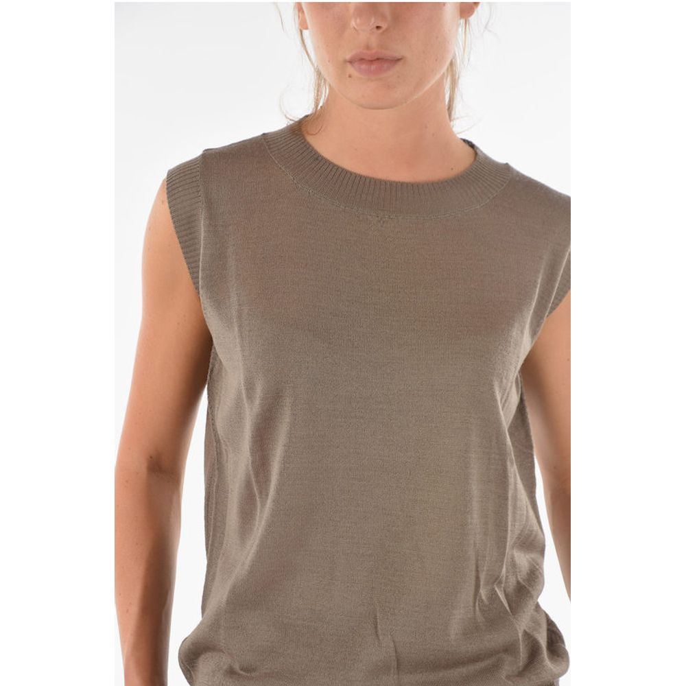 Ixos Knitted CURLIN Tank Top with Ribbed Hems - Image 3