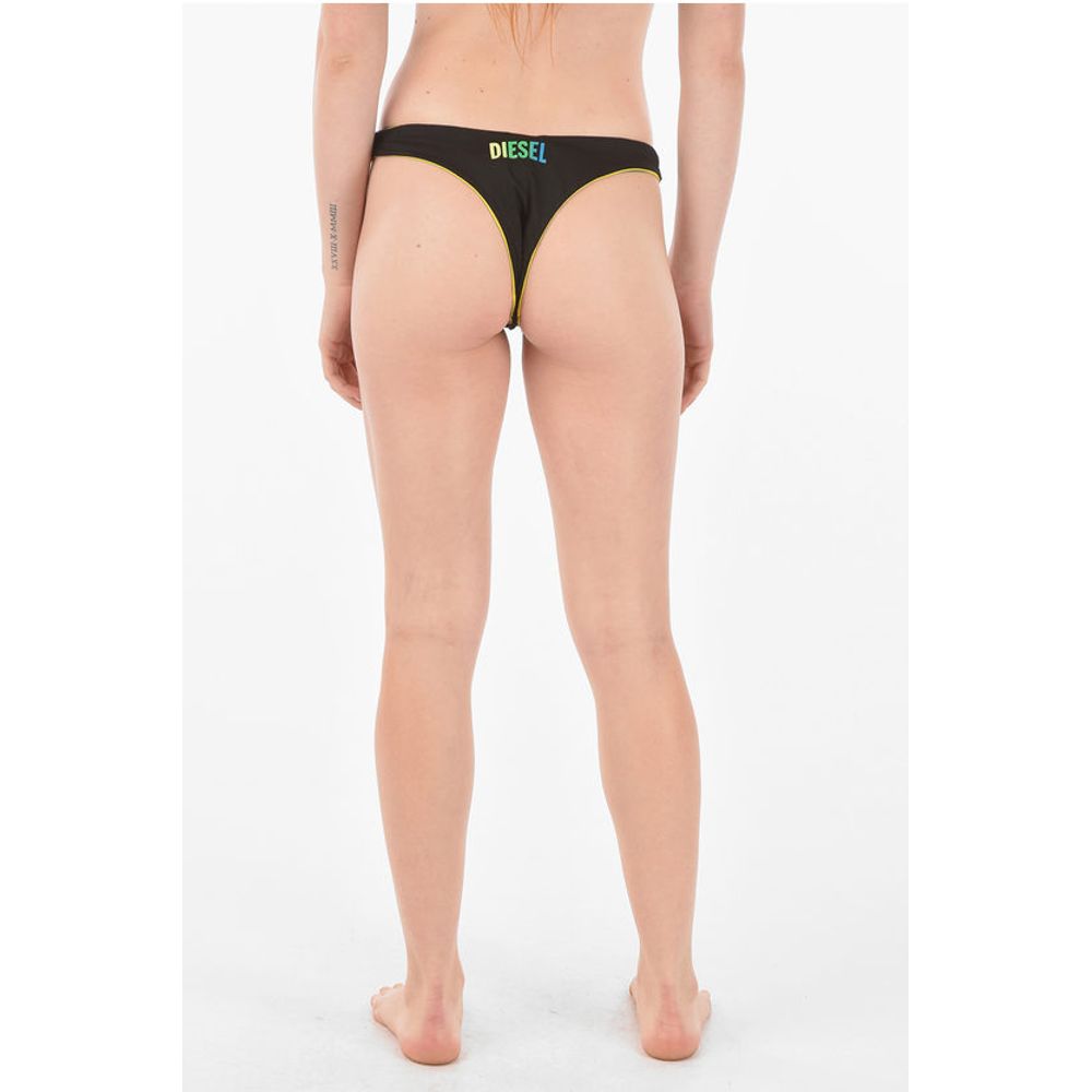 Diesel Printed Logo High-cut Bikini Slip - Image 2