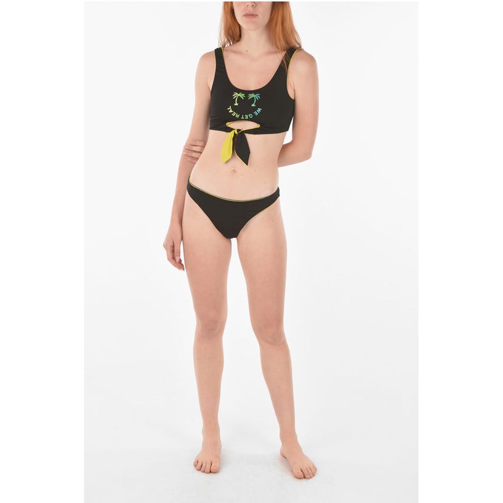 Diesel Printed Logo High-cut Bikini Slip - Image 4