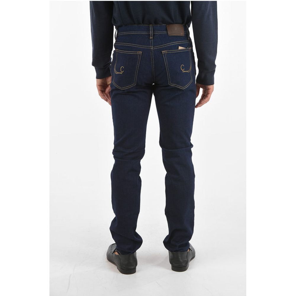 Corneliani ID LUXURY DENIM 5-pocket Dark-Wash Jeans 17cm - Image 2