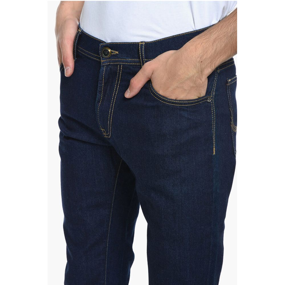 Corneliani ID LUXURY DENIM 5-pocket Dark-Wash Jeans 17cm - Image 7