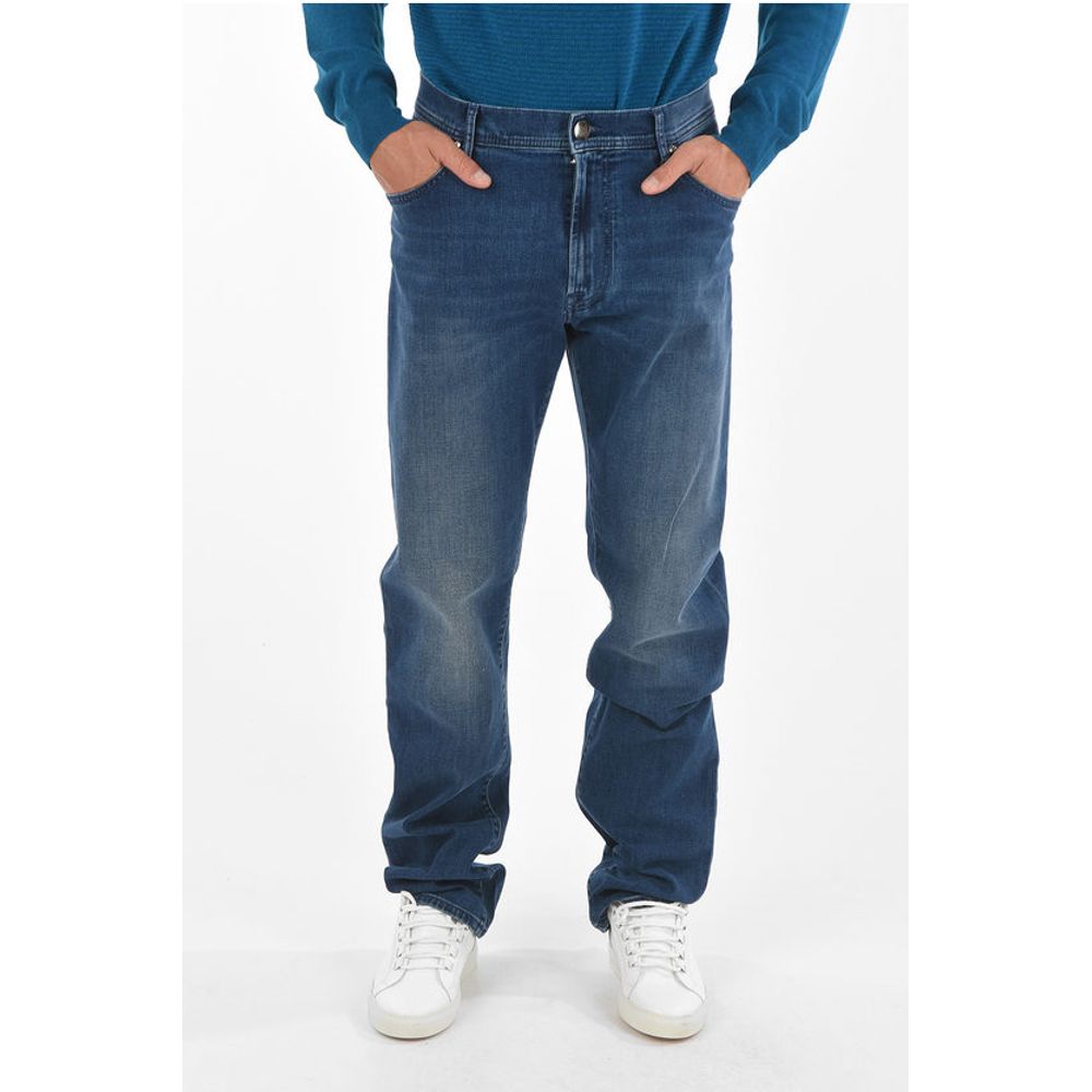 Corneliani ID LUXURY DENIM 5-pocket Mid-wash Jeans