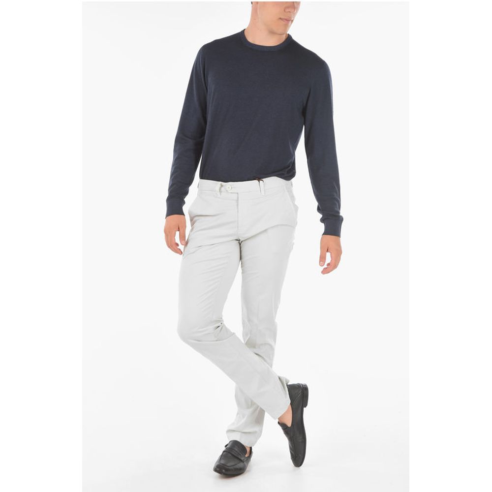 Corneliani ID 5 Pocket Stretch Cotton Chinos Pants - Image 4