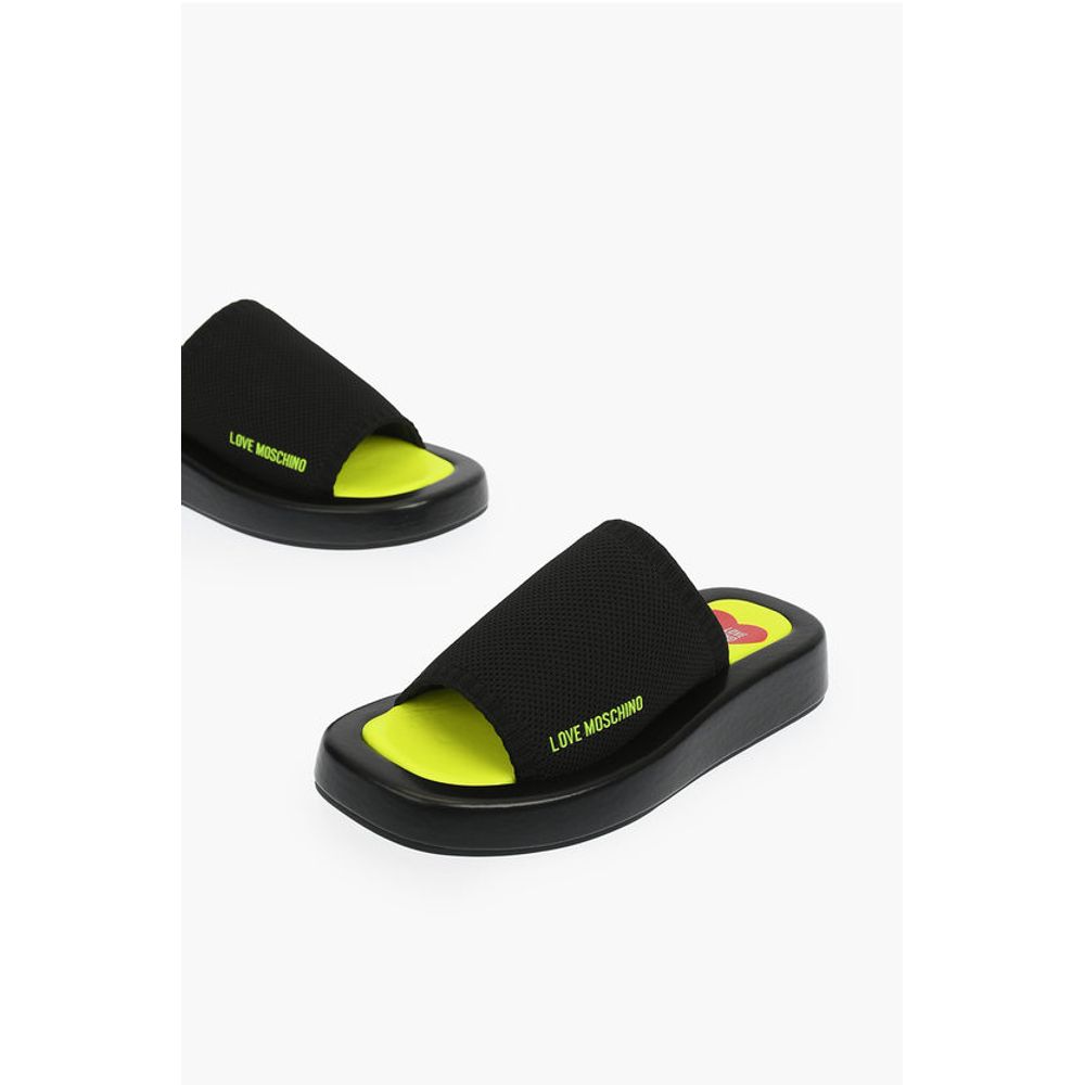 Moschino LOVE solid color ROW30 sabot with fluo sole