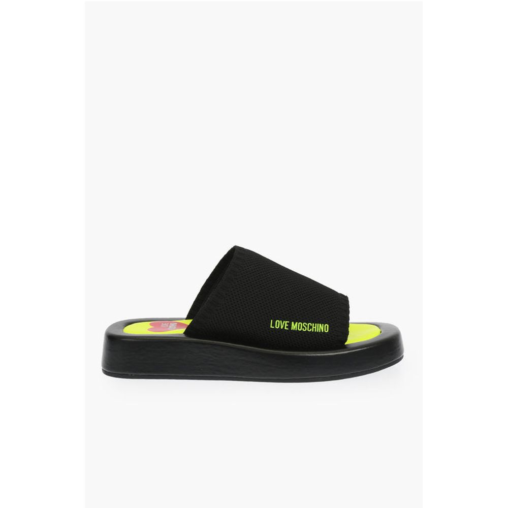 Moschino LOVE solid color ROW30 sabot with fluo sole - Image 3