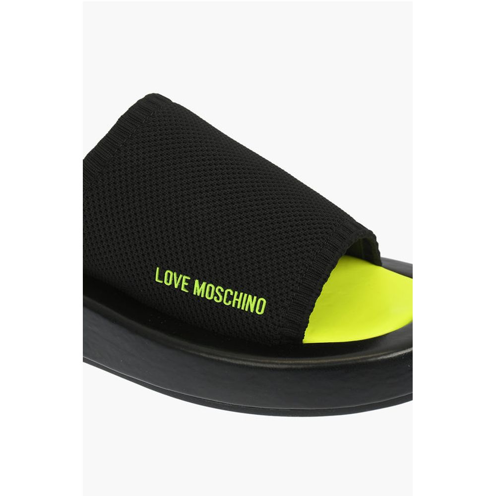 Moschino LOVE solid color ROW30 sabot with fluo sole - Image 4
