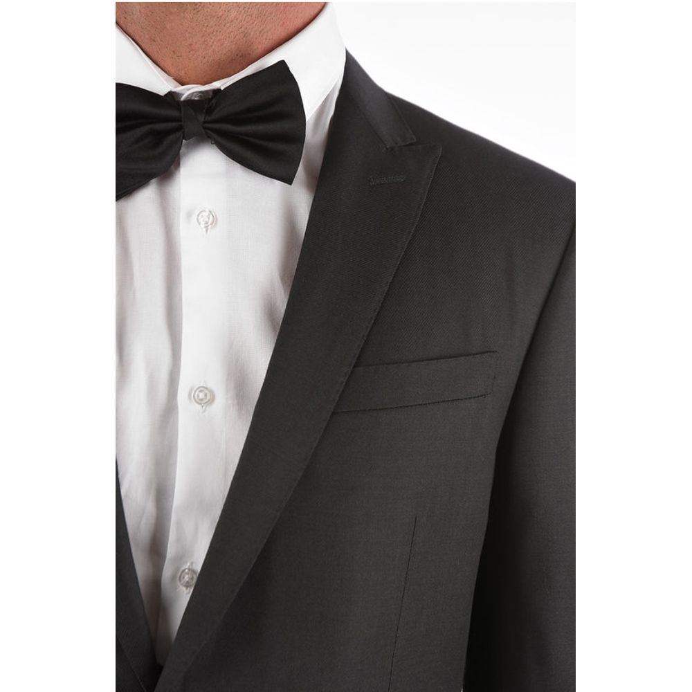 Corneliani virgin wool peak lapel 3 piece waistcoat CERIM.ACADEMY suit - Image 3