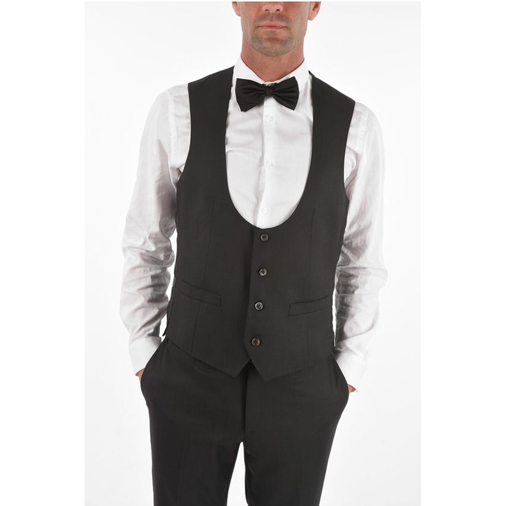 Corneliani virgin wool peak lapel 3 piece waistcoat CERIM.ACADEMY suit - Image 7