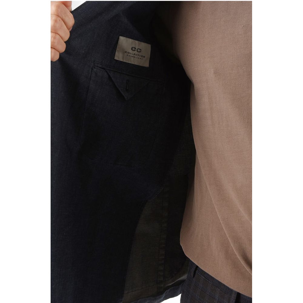 Corneliani CC COLLECTION side vents peak lapel patch pocket double-brea - Image 5