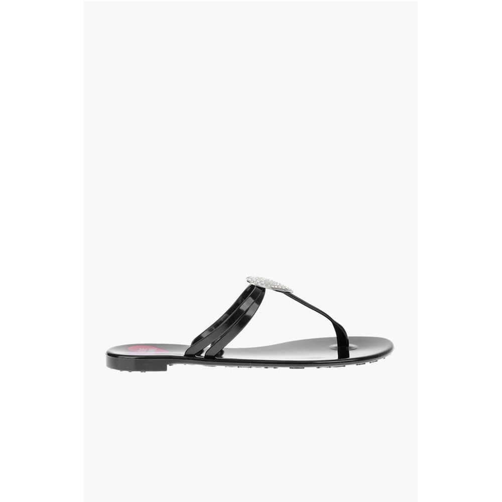 Moschino LOVE rubber thong sandals with heart detail - Image 3