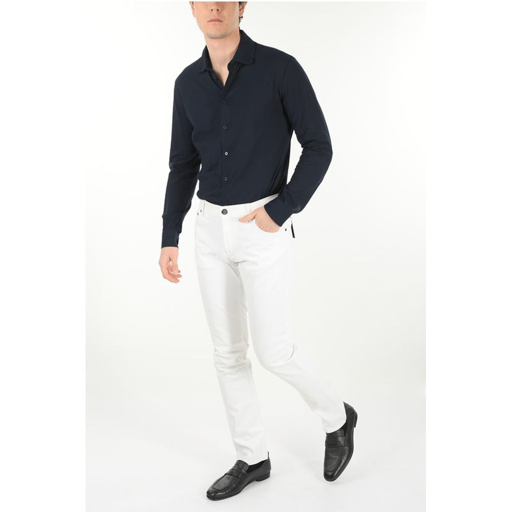 Corneliani ID LUXURY DENIM Stretchy Mid Rise Jeans 15cm - Image 3