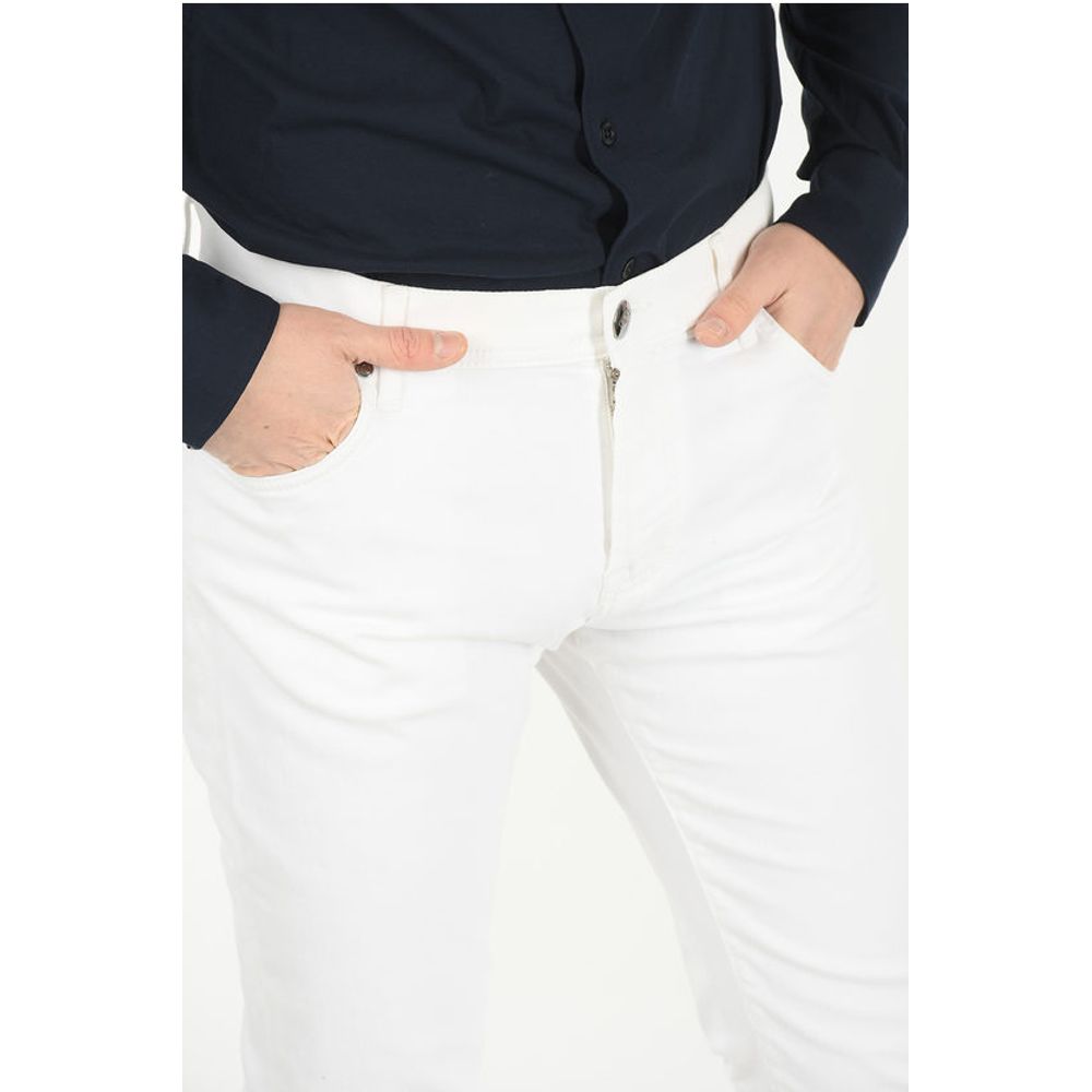 Corneliani ID LUXURY DENIM Stretchy Mid Rise Jeans 15cm - Image 4