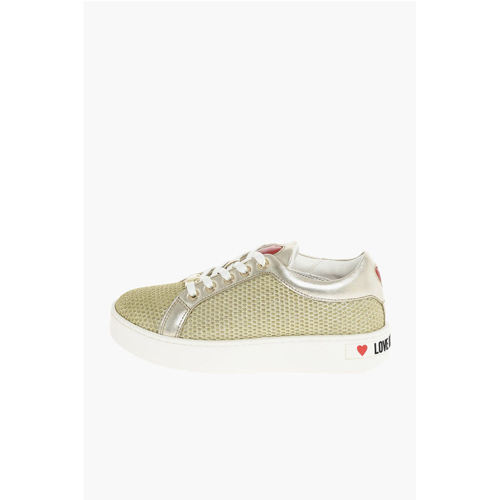 Moschino LOVE Glittered CASSETTA35 Sneakers - Image 2