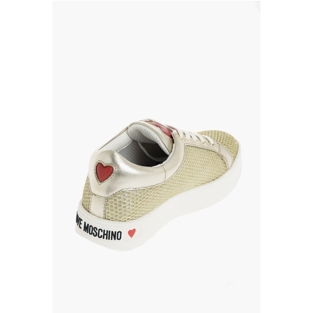Moschino LOVE Glittered CASSETTA35 Sneakers - Image 3