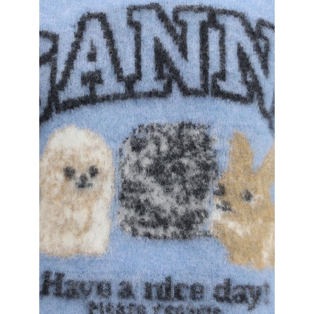 Ganni Puppies short sleeve Sweater - Image 3