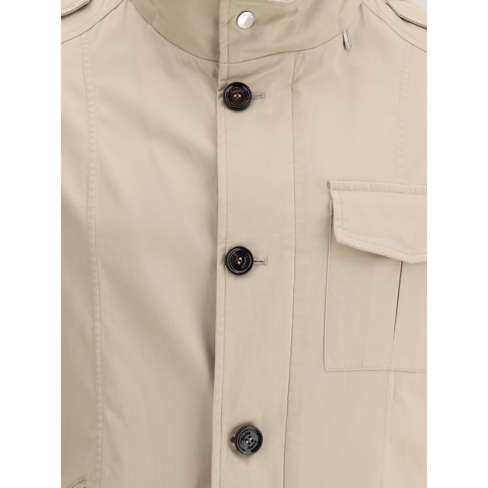 MooRER Beige Cotton Coat - Image 3