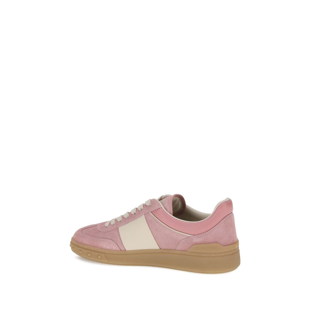 Valentino Garavani Multicolor Calf Leather Bos Taurus Low Top Sneakers - Image 3