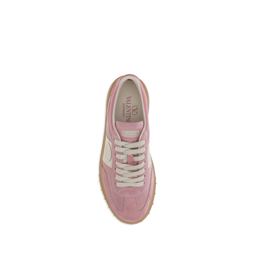 Valentino Garavani Multicolor Calf Leather Bos Taurus Low Top Sneakers - Image 4