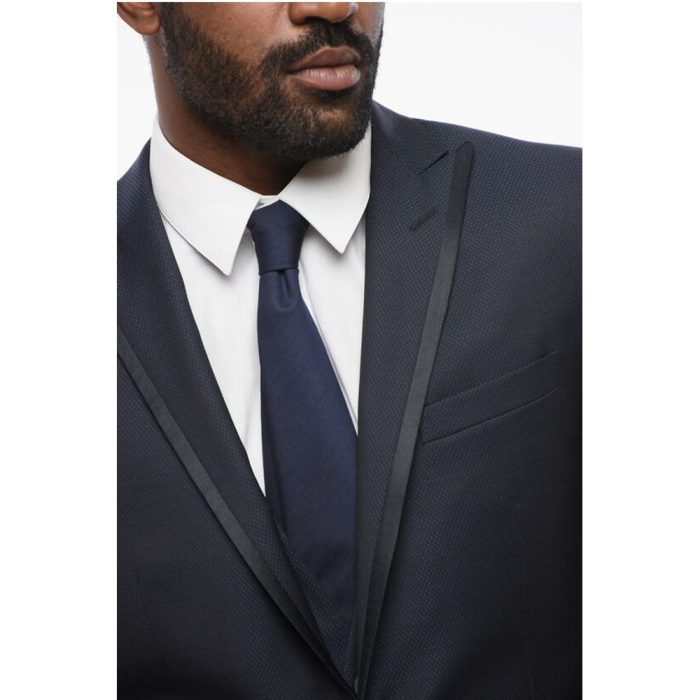 Corneliani CC COLLECTION 3 Pieces RESET CERIMONIA Suit With Satin Detai - Image 3