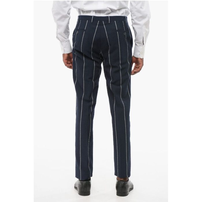 Corneliani CC COLLECTION Striped Single Breasted RESET Suit - Image 8