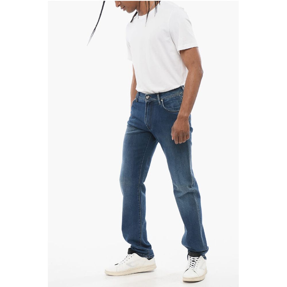 Corneliani ID LUXURY Straight Fit Denims with Embroidered Logo - Image 4