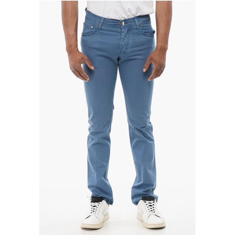 Corneliani ID LUXURY Straight Fit Denims with Embroidered Logo