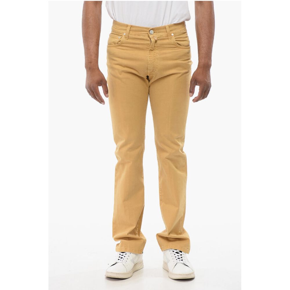 Corneliani ID LUXURY Straight Fit Denims with Embroidered Logo