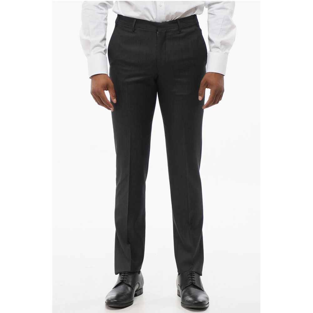 Corneliani CC COLLECTION Wool and Silk Blend Pants