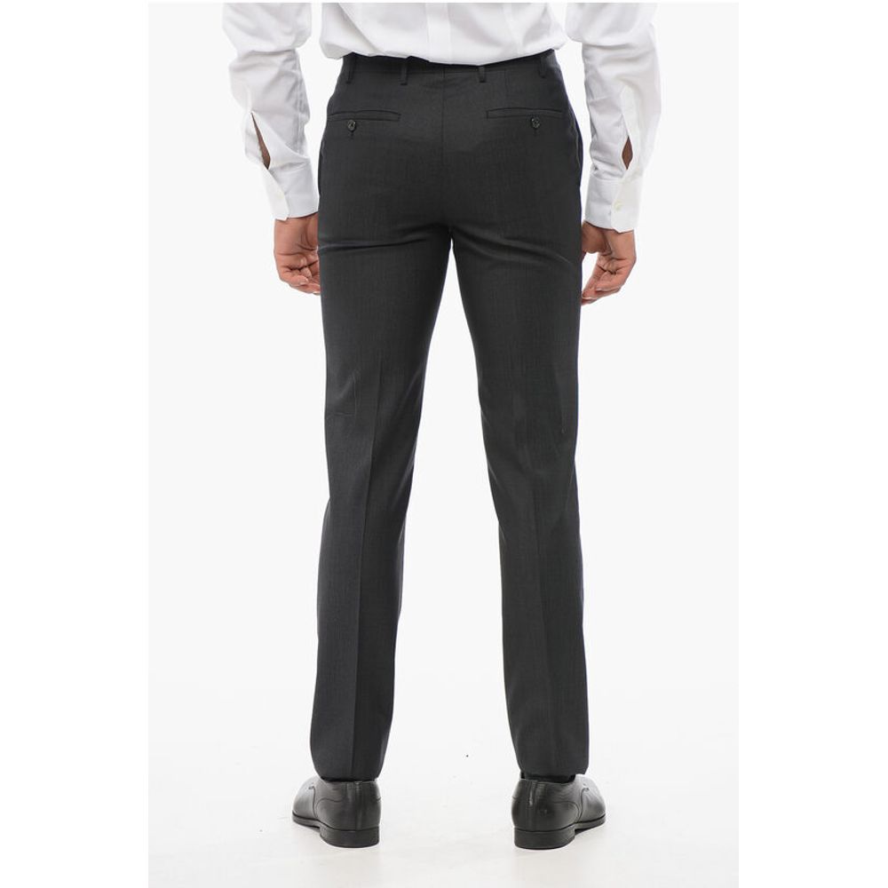 Corneliani CC COLLECTION Wool and Silk Blend Pants - Image 2