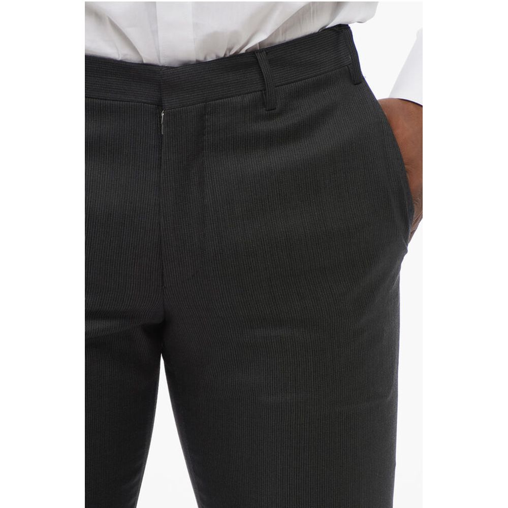 Corneliani CC COLLECTION Wool and Silk Blend Pants - Image 3