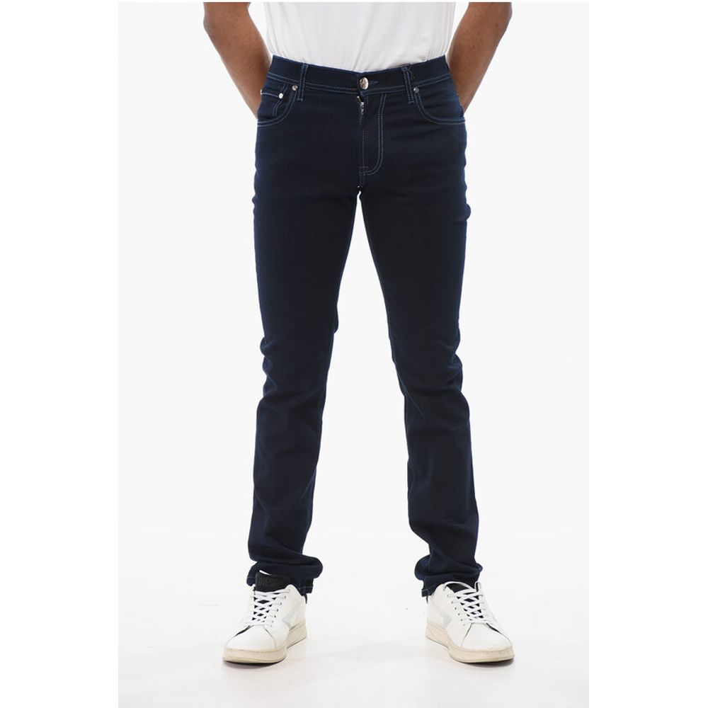 Corneliani ID Dark Washed Slim Fit Denims 14cm